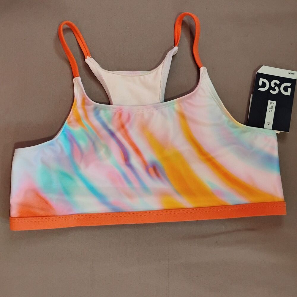 Girls DSG Swim Top Multicolor Abstract XL